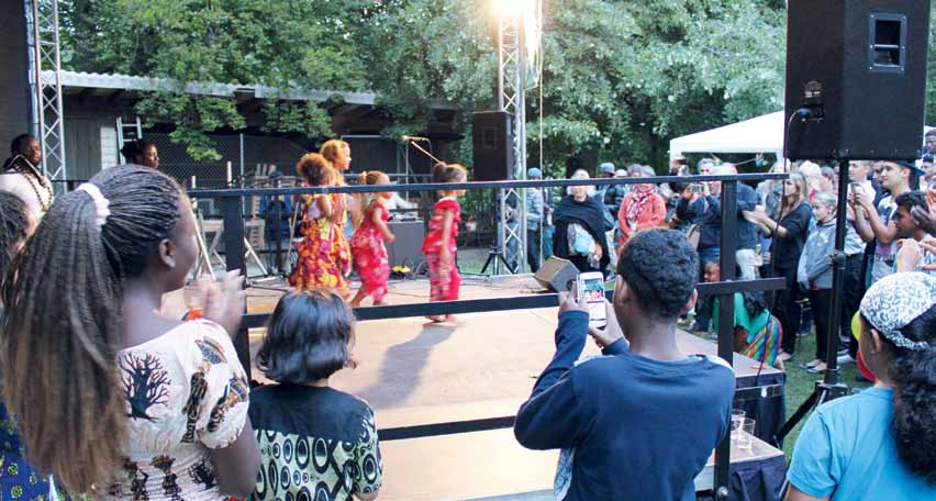 The dance group Café au lait during their performance.