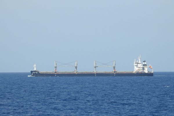 Cargo-ship-on-the-sea